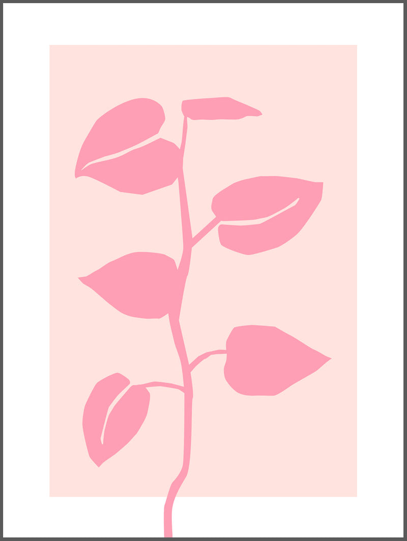 Vine in Pink Poster