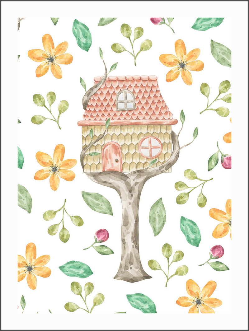 Whimsical House Poster